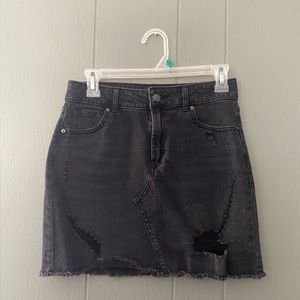 Wild Fable Black Denim Mini Skirt Size 4